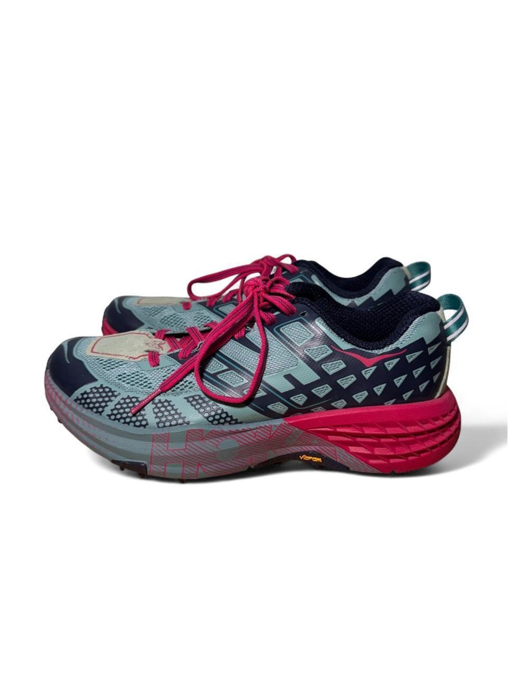 Hoka one one speedgoat 2 trail running sneakers teal women’s 5.5